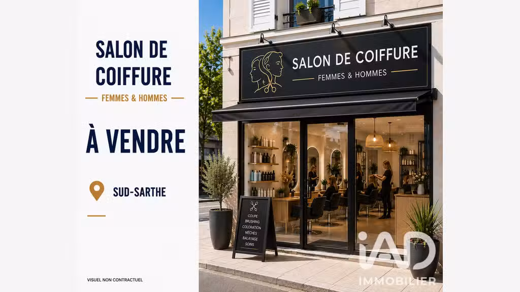 Vente salon de coiffure au coeur de Le Lude