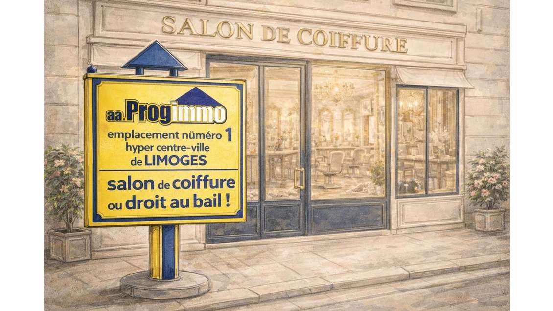 Vente salon de coiffure sur empl N°1 à Limoges