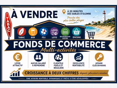AV bar multi-activités prox des Sables-d'Olonne