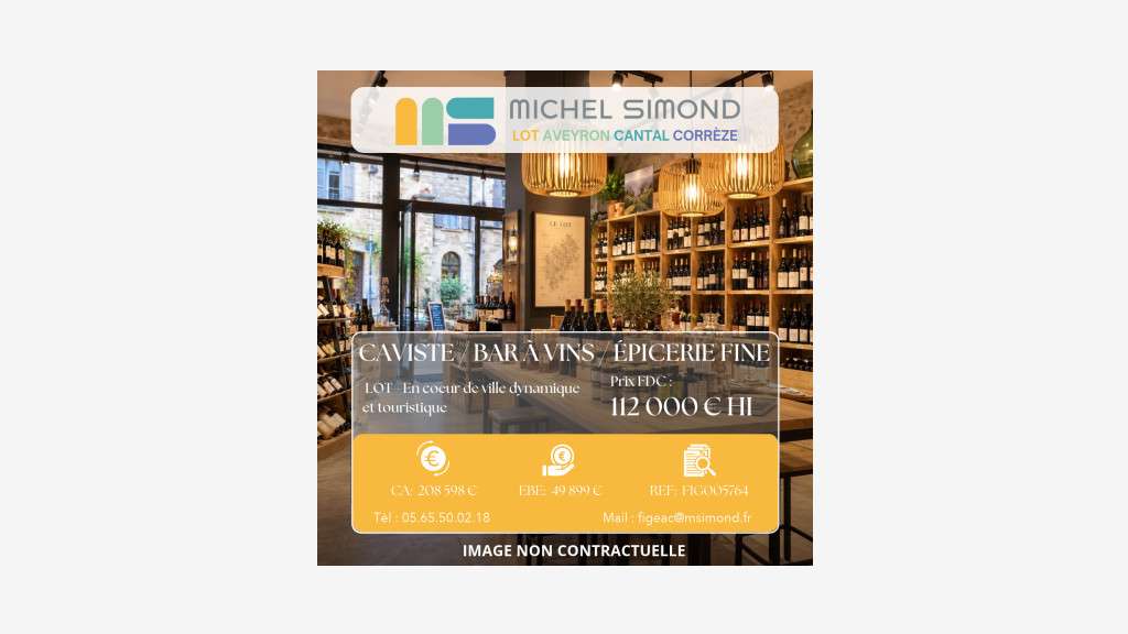 CAVISTE / BAR A VINS / EPICERIE FINE - VILLE