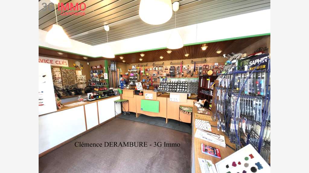 Vente cordonnerie clés tampons 72m² centre Méru