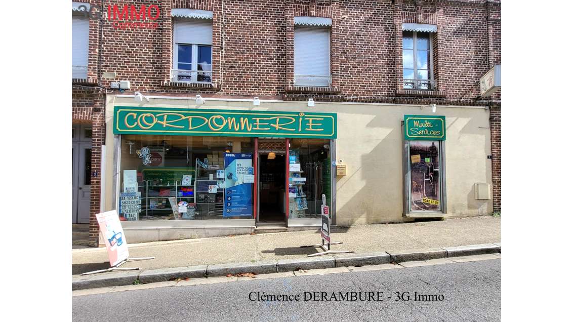 Vente cordonnerie clés tampons 72m² centre Méru