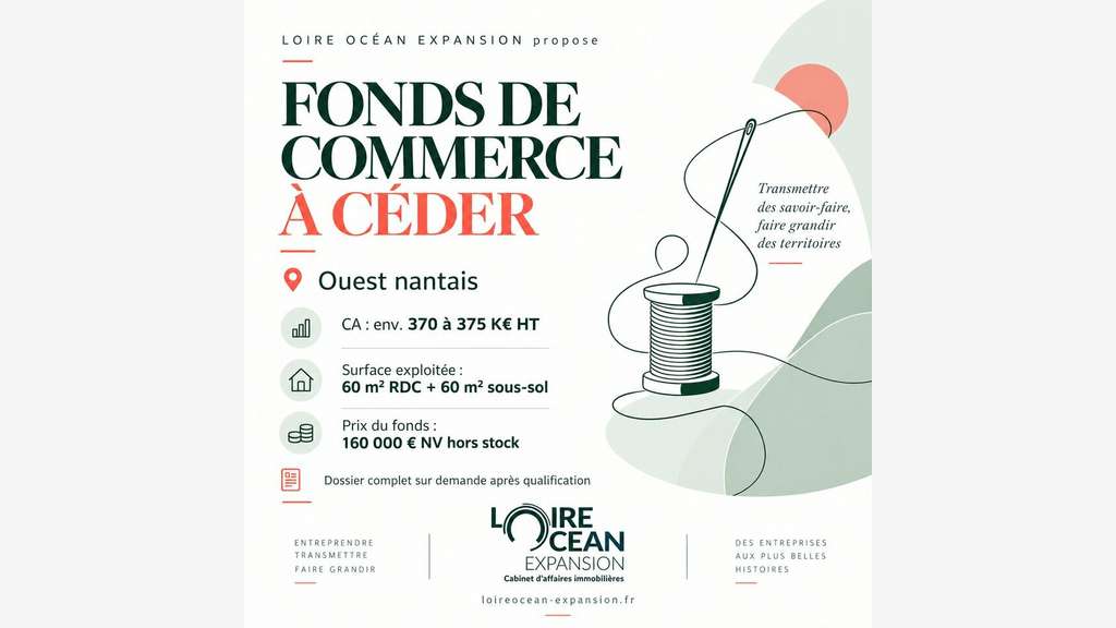 NANTES - FONDS DE COMMERCE à vendre