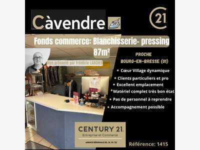 Vente pressing blanchisserie prox Bourg en Bresse