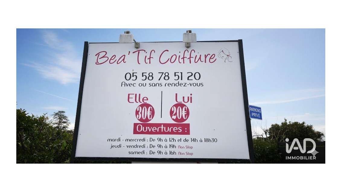 Vente salon de coiffure à Parentis-en-Born