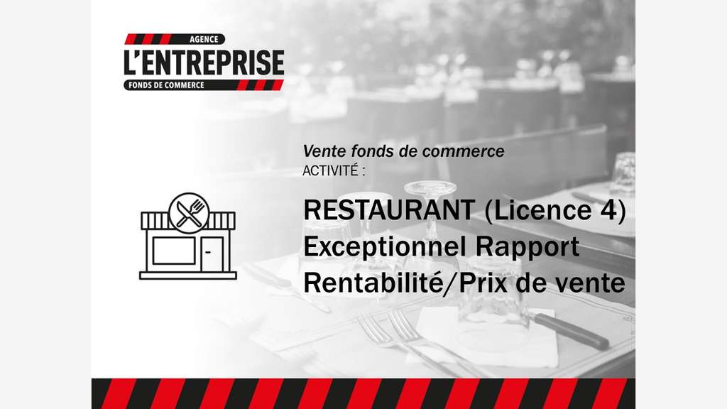 Vente fonds de commerce restaurant brasserie Brest