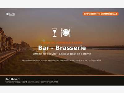 Vente FDC restaurant bar à vins Saint-Valery/Somme