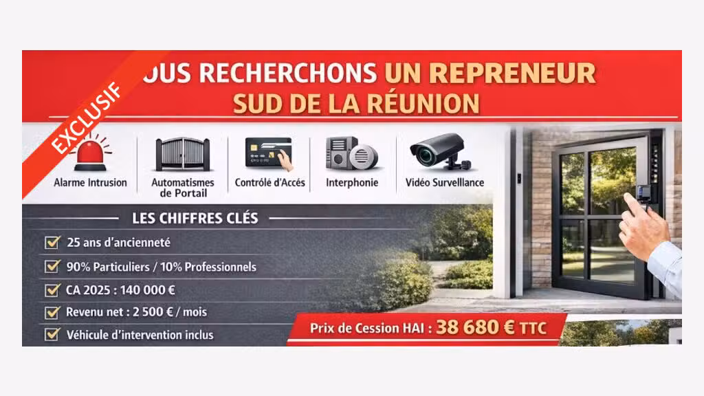 FDC Alarme intrusion à vendre St Pierre la Réunion