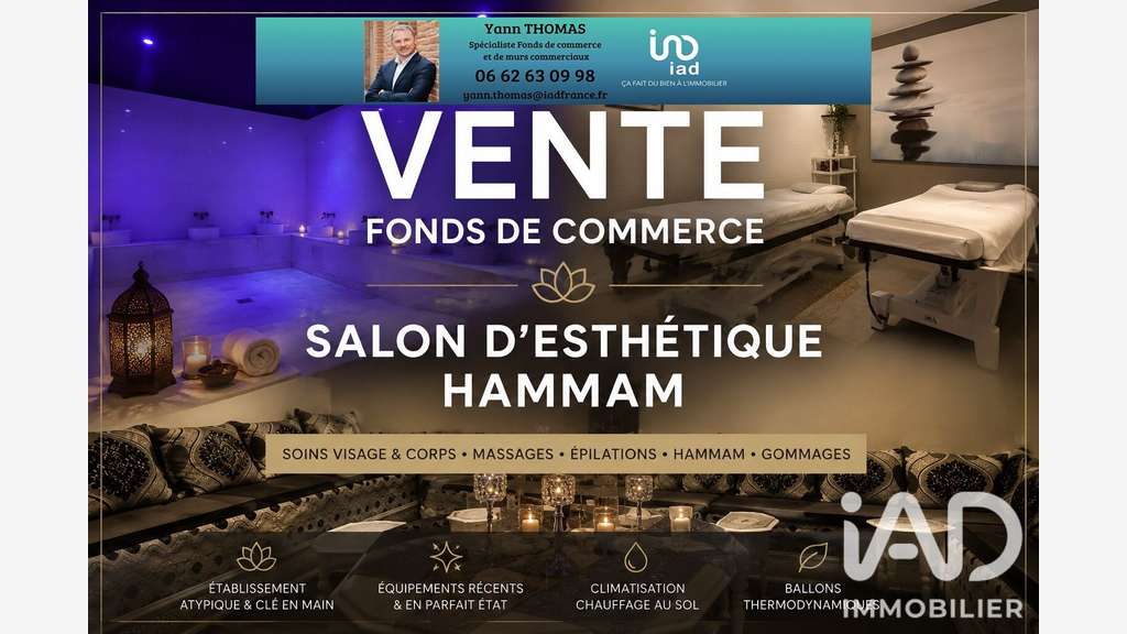 Vente salon d’esthétique & hammam à Garidech