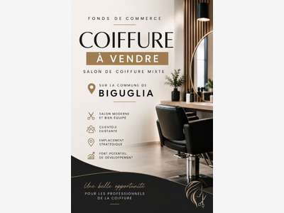 Vente FDC salon de coiffure mixte à Biguglia