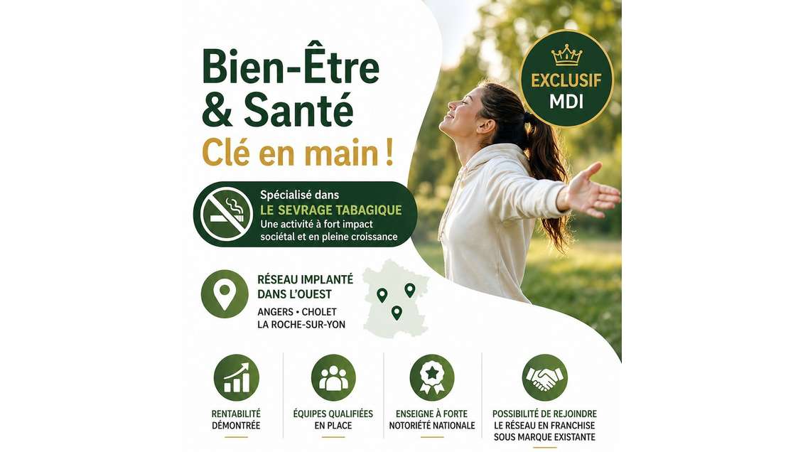 Vente FDC bien-être & santé clé en main à Angers