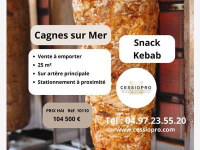 Cède snack kebab VAE à Cagnes sur Mer