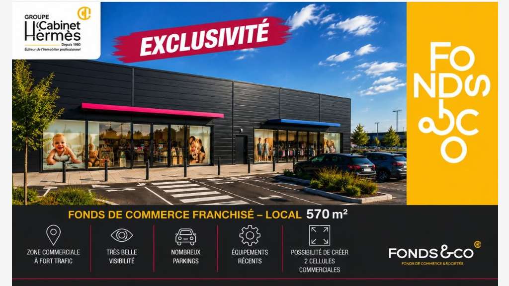 Cession FDC franchisé 570m² à St Paul les Romans