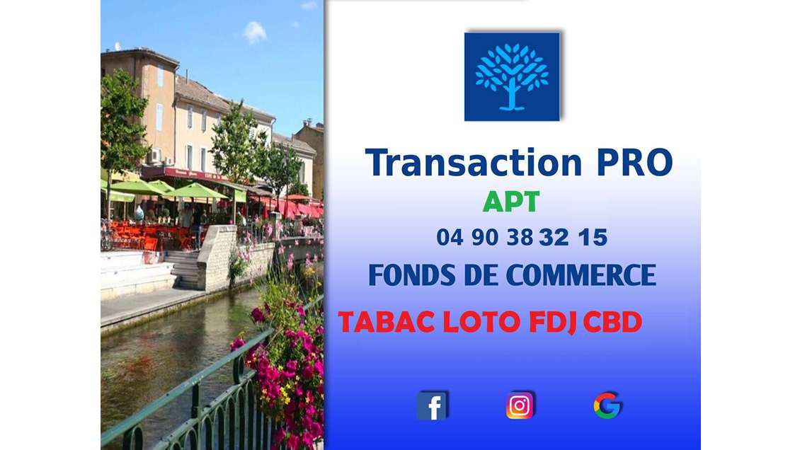 Vente FDC tabac FDJ loto CBD Cpte Nickel  à Apt