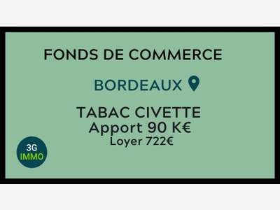 Vente civette dans très bon quartier de Bordeaux