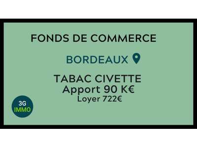 Vente Tabac - Presse - Loto à Bordeaux