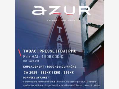 VENTE Tabac Presse FDJ à vendre / EBE : 525K€