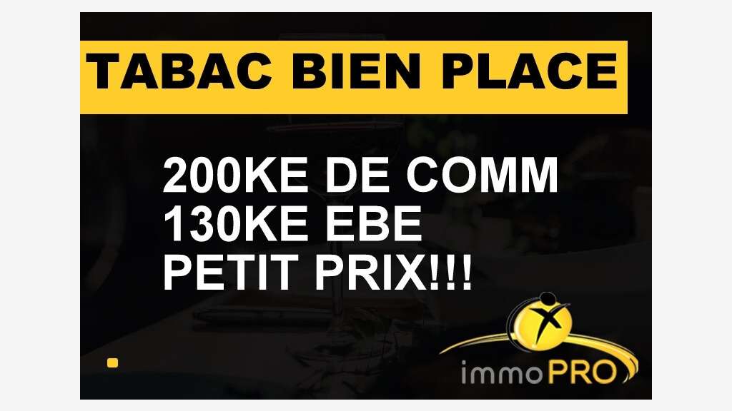 Vente FDC tabac belle rentabilité Bourgoin Jallieu