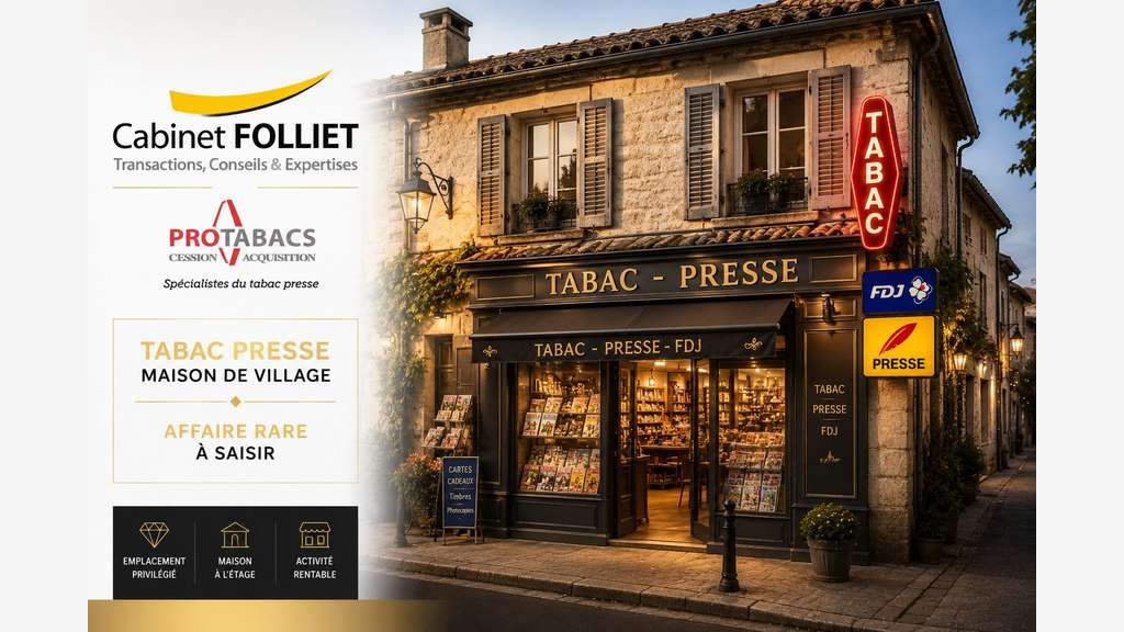 FDC tabac à vendre en centre village Nord Cahors