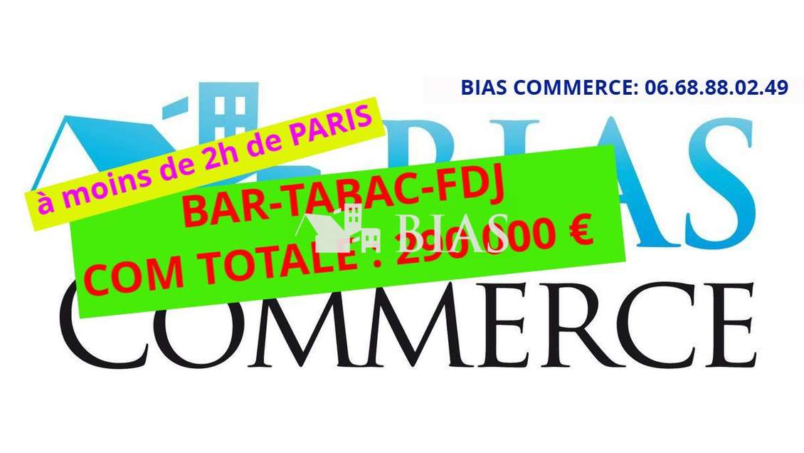 A vendre bar Tabac FDJ à moins de 2h de Paris