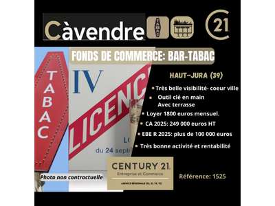 Vente Bar - Brasserie - Tabac aux Rousses