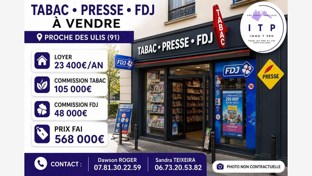 A vendre magnifique FDC tabac presse FDJ aux Ulis