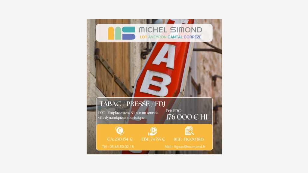 AV FDC tabac presse loto emplacement N°1 dept Lot