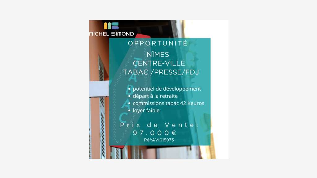 Cession tabac presse loto quartier résidentiel 30