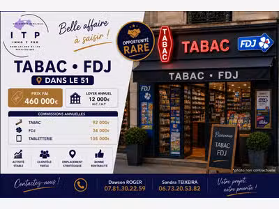 AV magnifique tabac presse FDJ périphérie Reims