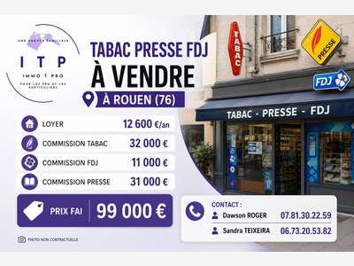 AV FDC tabac FDJ presse à Rouen Rive Droite