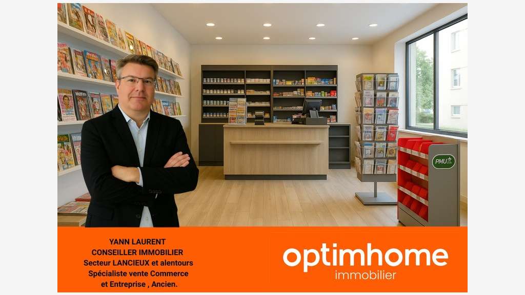 Vente FDC presse loto PMU de 55m² proche de Plérin