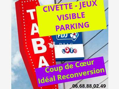 Vente civette tabac jeux presse tabletterie 76