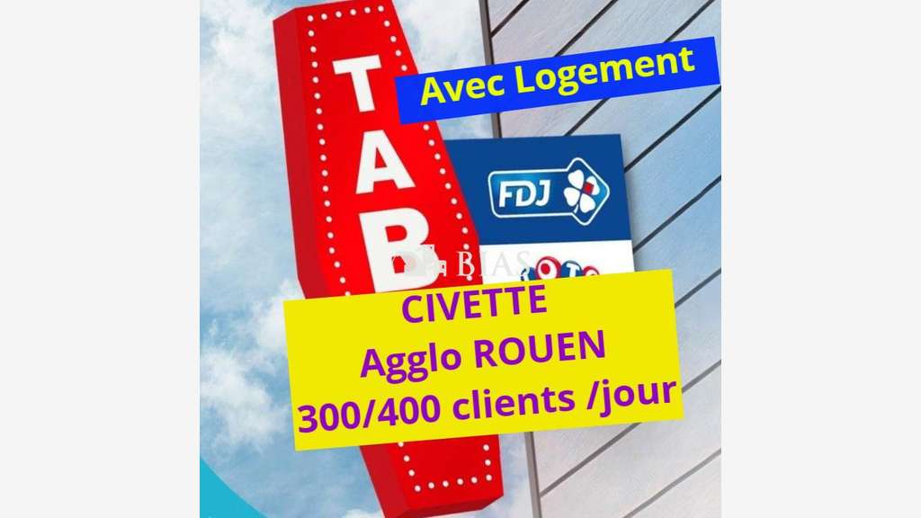 Vente civette tabac FDJ idéale 1 à 2 pers dept 76
