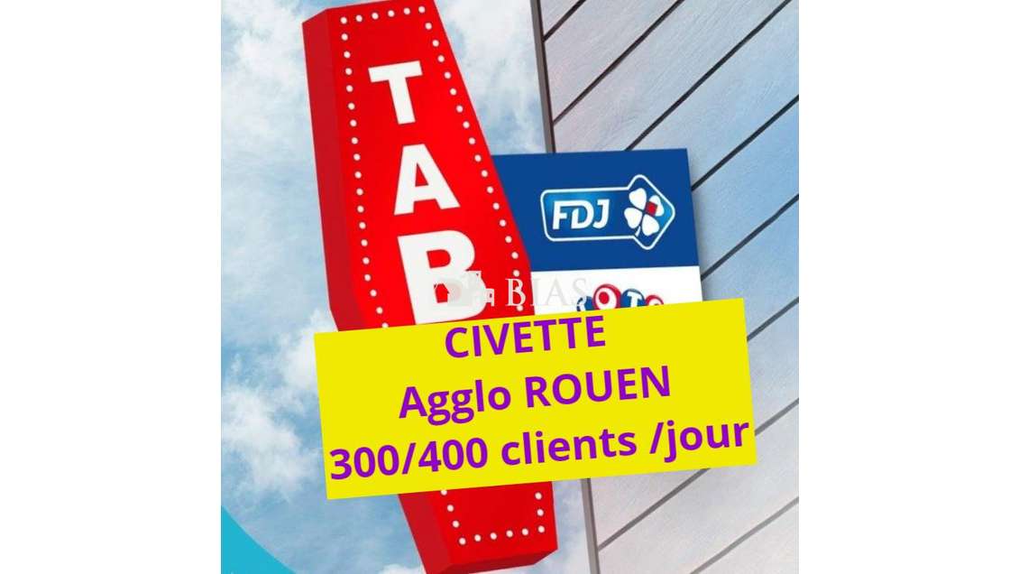 Vente civette tabac FDJ idéale 1 à 2 pers dept 76