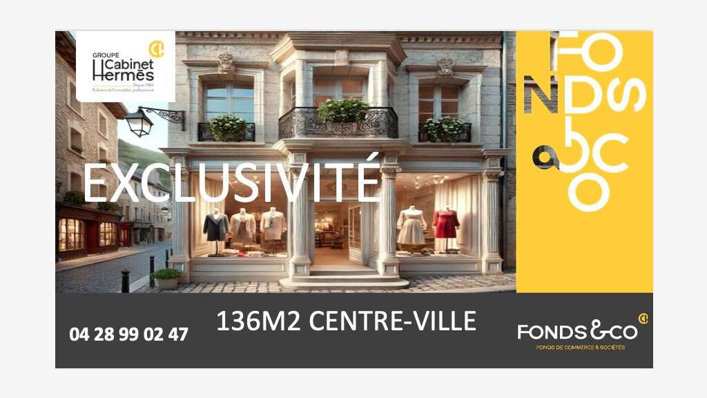 Vente fonds de commerce vêtements Romans sur Isère