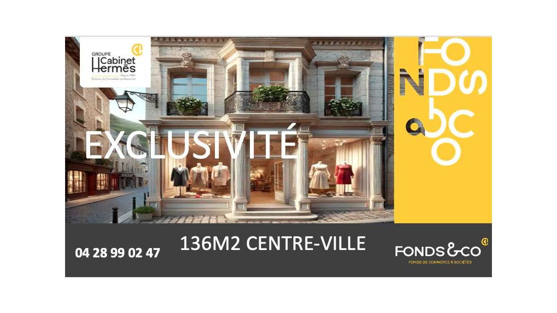 Vente fonds de commerce vêtements Romans sur Isère