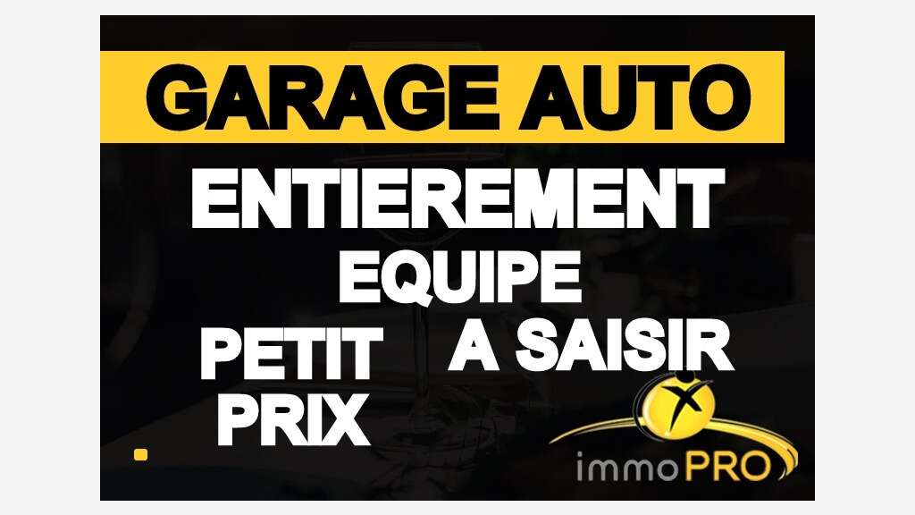 Vente garage auto équipé en vallée d'Azergue