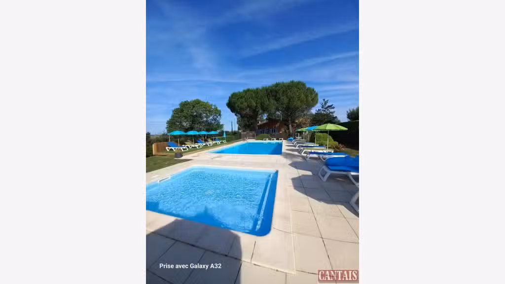 Vente chalets piscine vue panoramique Gers