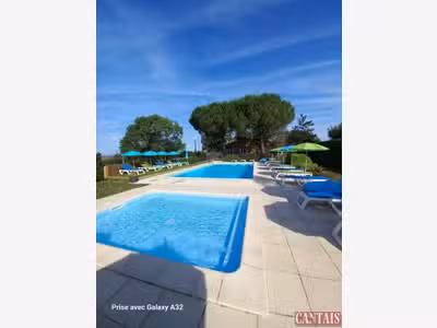 Vente chalets piscine vue panoramique Gers