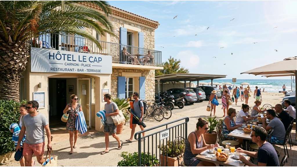 A vendre hôtel bureau 2 ** sur littoral Carnon