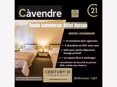 Vente hôtel bureau secteur Bresse Louhans
