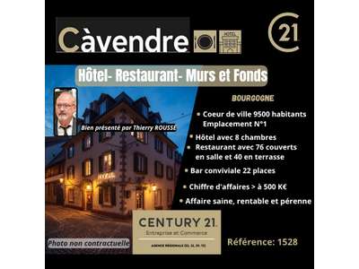 Vente Hôtel - Hôtel restaurant à Paray-le-Monial