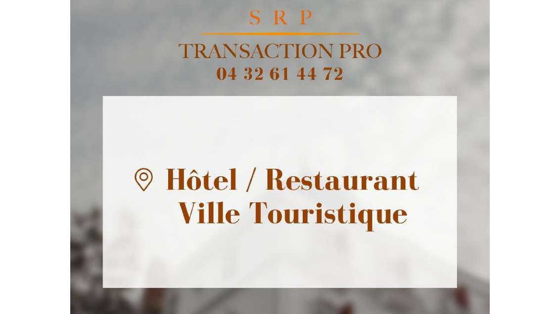 Vente hôtel restaurant 3 *** en village du Luberon