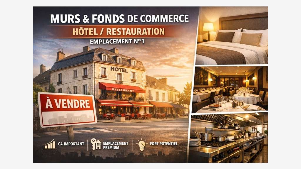 Vente murs & fonds hôtel restauration à Sancoins