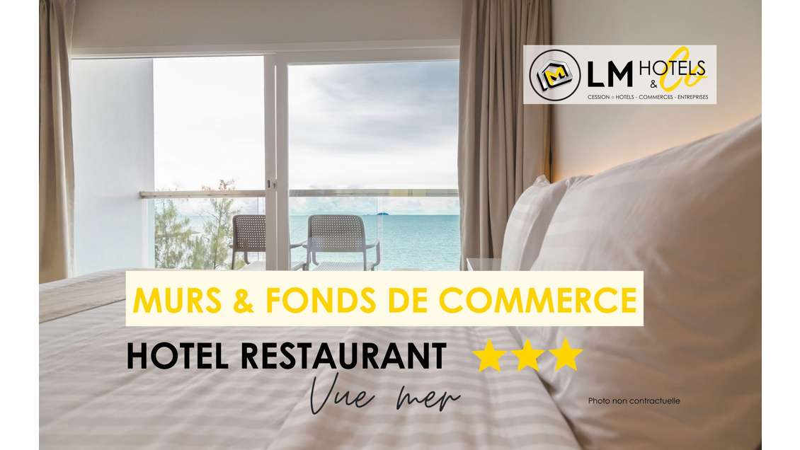 Hôtel restaurant *** empl exceptionnel bord de mer