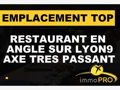 Vente restaurant en angle joli emplacement à Lyon