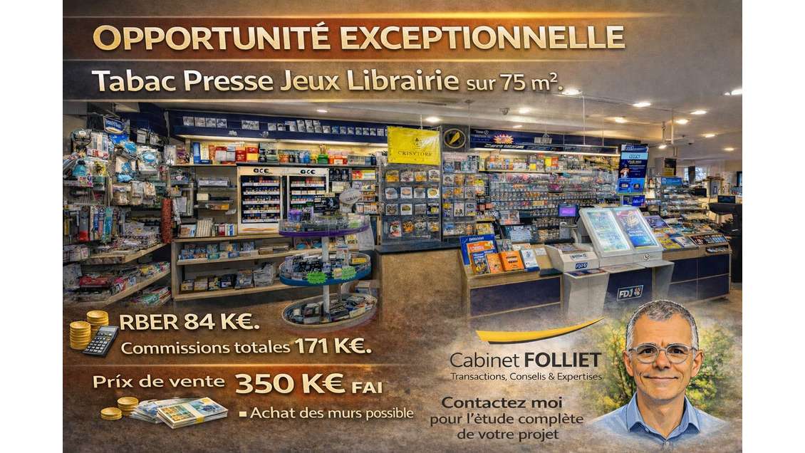 Tabac Presse Jeux Librairie à vendre à Molsheim