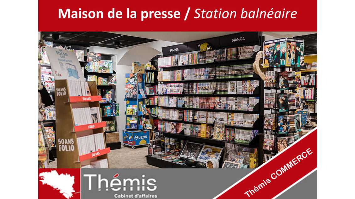 Librairie Papeterie Presse à vendre bord de mer 22