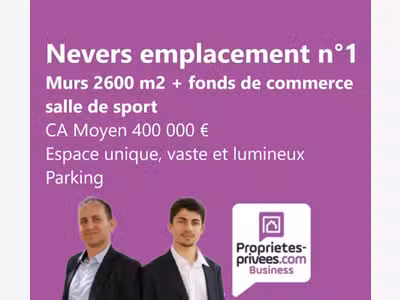 Vente murs et fonds salle de sport Nevers centre 