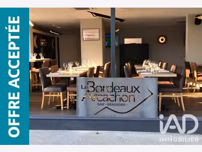 Cession bail restaurant 130m² Arcachon face gare